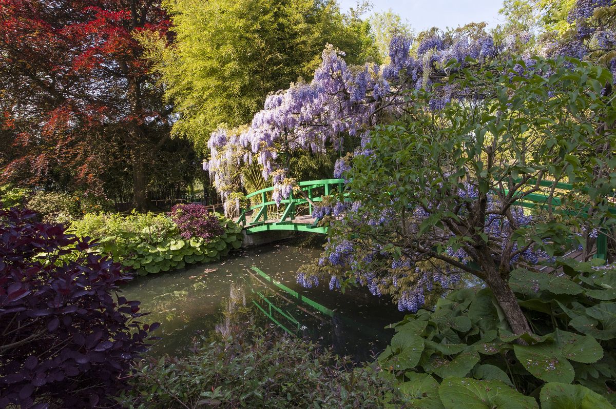 <p>Monet’s gardens in Giverny provided him with endless inspiration for his paintings, and you’ll feel inspired too with a visit to the lovingly restored grounds of his home and studio. </p><p>Explore the beautiful flower gardens, whose tulips, irises, poppies and peonies featured in many of Monet’s canvases, and the water gardens, probably the most famous part, where you can admire the iconic Japanese bridge and waterlilies.</p><p>You'll find Giverny just a short journey from Paris, either a leisurely one-hour drive or a 90-minute trip by train and local bus. This makes Giverny an ideal location for a day trip while you're visiting the city. If you have tickets for the Olympics but need to escape the hustle and bustle of the city for a few hours, where better to do so than this inspiring garden?</p><p><a class="body-btn-link" href="https://www.goodhousekeeping.com/uk/lifestyle/travel/g28406616/hotels-in-paris-france/">HOTELS IN PARIS</a></p>