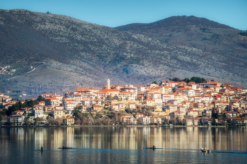 <p>Situated along the lake in northwestern is Kastoria, a narrow peninsula city home to more than 60 Byzantine churches. A visit to Kastoria offers stunning views of the Orestiada Lake as well as the tranquil Grammos and Vitsi Mountains.</p>