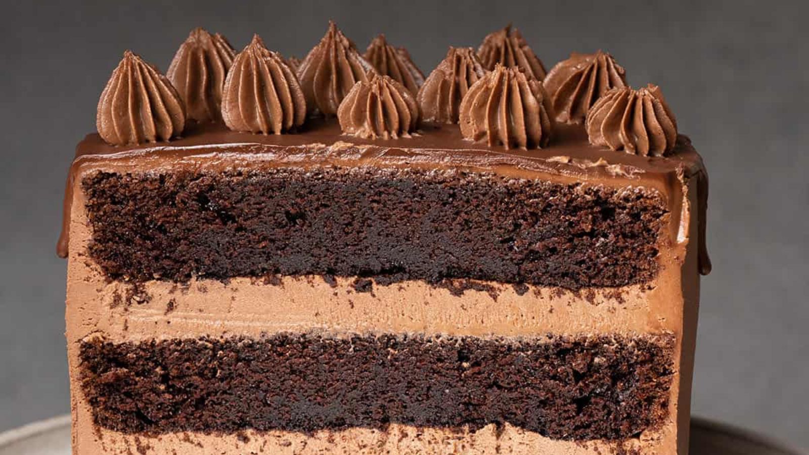 <p>Chocolate lovers will drool over this triple chocolate cake recipe, made with mouthwatering chocolate sponge cake, creamy chocolate whipped ganache frosting and a decadent chocolate ganache drip. Perfect for birthdays, holidays, and after-dinner desserts, this easy-to-make homemade three-layer cake will quickly become a favorite for anyone who tries it!</p><p><strong>Recipe: <a href="https://www.spatuladesserts.com/triple-chocolate-cake/">triple chocolate cake</a></strong></p>