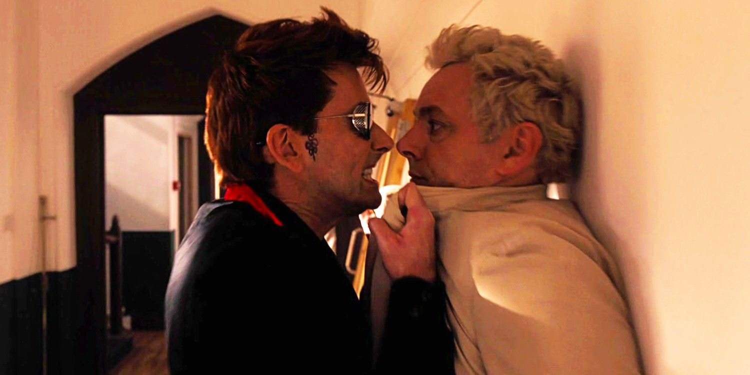 Good Omens Stylized Art Shows The Range Of Crowley And Aziraphales Relationship 5049