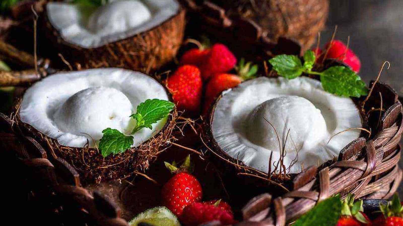<p>Relish the tropical allure of coconut without the excess carbs in low-carb coconut ice cream. Whether you’re seeking a cooling treat on a hot day or a comforting dessert option, this creamy delight provides a guilt-free way to enjoy the essence of a tropical paradise while staying mindful of your carb intake.<br><strong>Get the Recipe: </strong><a href="https://www.lowcarb-nocarb.com/keto-coconut-ice-cream/?utm_source=msn&utm_medium=page&utm_campaign=Your%20title%20here:%20it%20should%20be%2055-60%20characters,%20ideally">Low Carb Coconut Ice Cream</a></p>