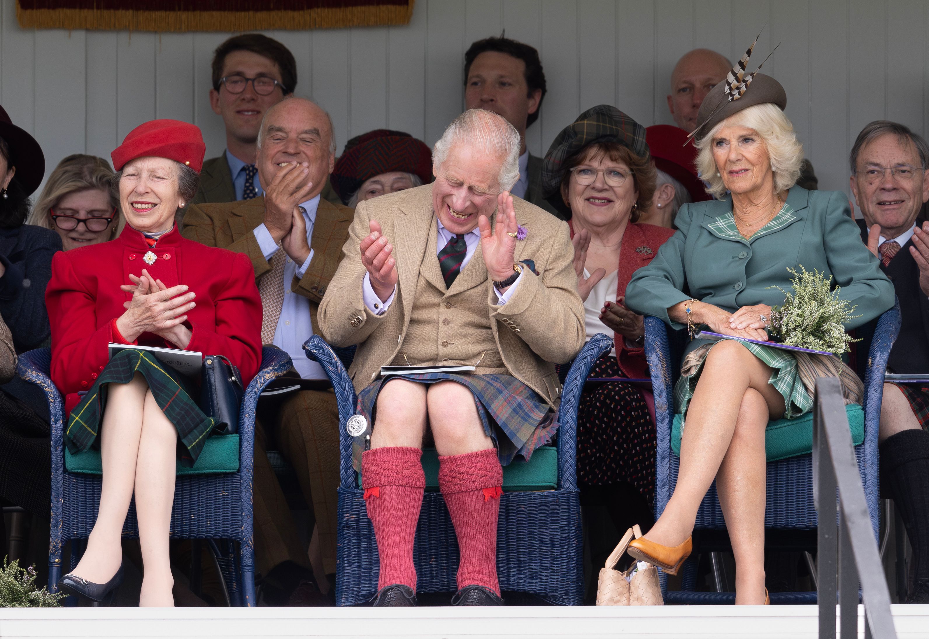 <p>Princess Anne joined King Charles III and Queen Camilla at the annual Braemar Gathering -- the late Queen Elizabeth II's favorite Highland Games -- at Fife Memorial Park in Braemar in Aberdeenshire, Scotland, on Sept. 2, 2023.</p>