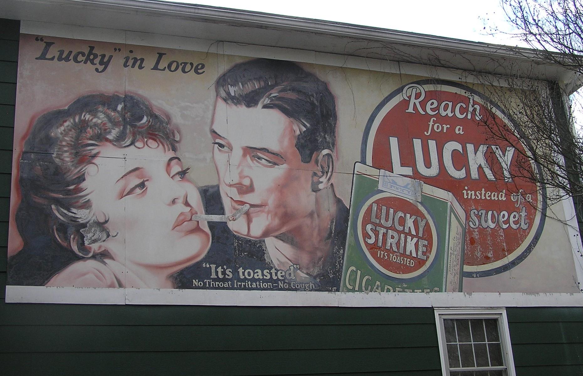 <p>If ever there was a diet that should come with a health warning, it's this. In 1928, American cigarette brand Lucky Strike coined the slogan 'reach for a Lucky instead of a sweet', encouraging people to suppress their hunger pangs by smoking instead. (This photo shows a surviving billboard from the 1930s.) It went on to advise people to 'avoid harmful methods to reduce' and enjoy the delicious toasted flavour of Luckies as 'a delightful alternative to the things that make you fat' instead. Oh, the benefits of hindsight…</p>