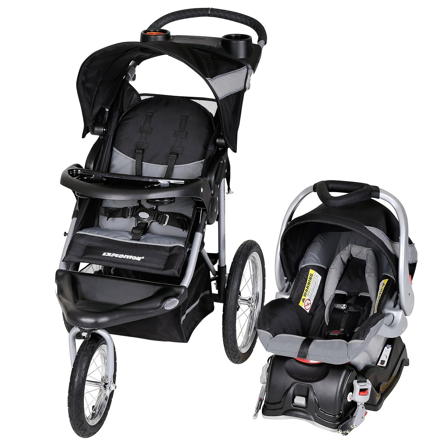 <p><strong>$249.99</strong></p><p><a href="https://www.amazon.com/Baby-Trend-Expedition-Jogger-Millennium/dp/B01BQLPIX0?tag=syndication-20&ascsubtag=%5Bartid%7C10054.g.45246206%5Bsrc%7Cmsn-us">Shop Now</a></p><p>The Baby Trend stuffs a lot to like into a package that costs a very reasonable at $180. This refreshingly inexpensive stroller has a lockable front swivel wheel, a “parent tray” with cupholders, a foam-padded handlebar, and offers good visibility into the child’s seat while running. It also is capable of going off road thanks to beefy tires that can handle plenty of bumps (a five-point safety harness keeps Junior securely locked in place). The only real drawback here is the weight, which at 41 pounds, makes pushing this stroller technically count as sled work.</p>