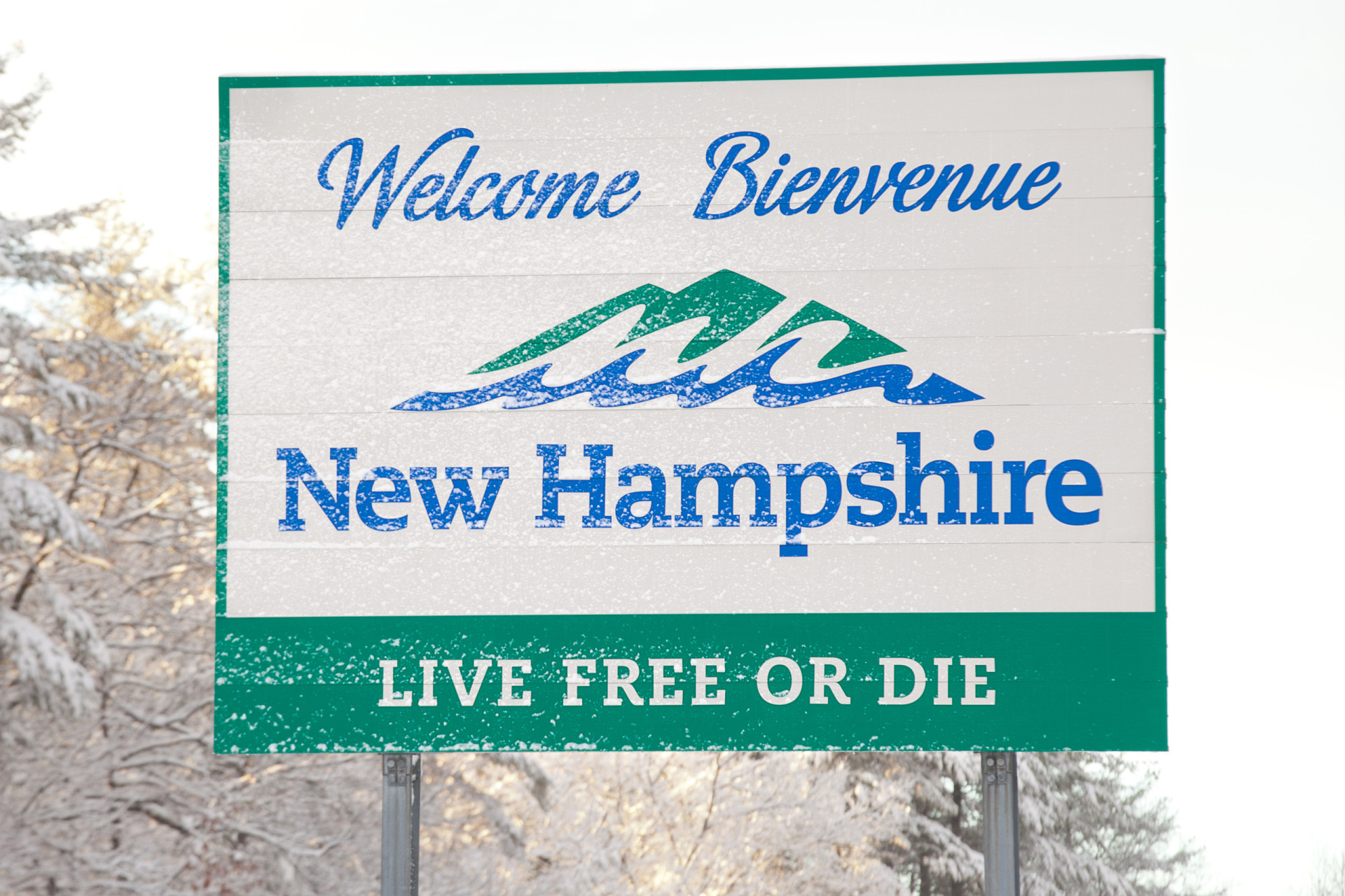 <p>One of the 13 colonies to declare independence from England, New Hampshire emphasizes the importance of freedom in its sign. The French <em>Bienvenue</em> is aimed at the many Canadians who visit the state.</p><p><a href="https://www.msn.com/en-us/community/channel/vid-7xx8mnucu55yw63we9va2gwr7uihbxwc68fxqp25x6tg4ftibpra?cvid=94631541bc0f4f89bfd59158d696ad7e">Follow us and access great exclusive content every day</a></p>