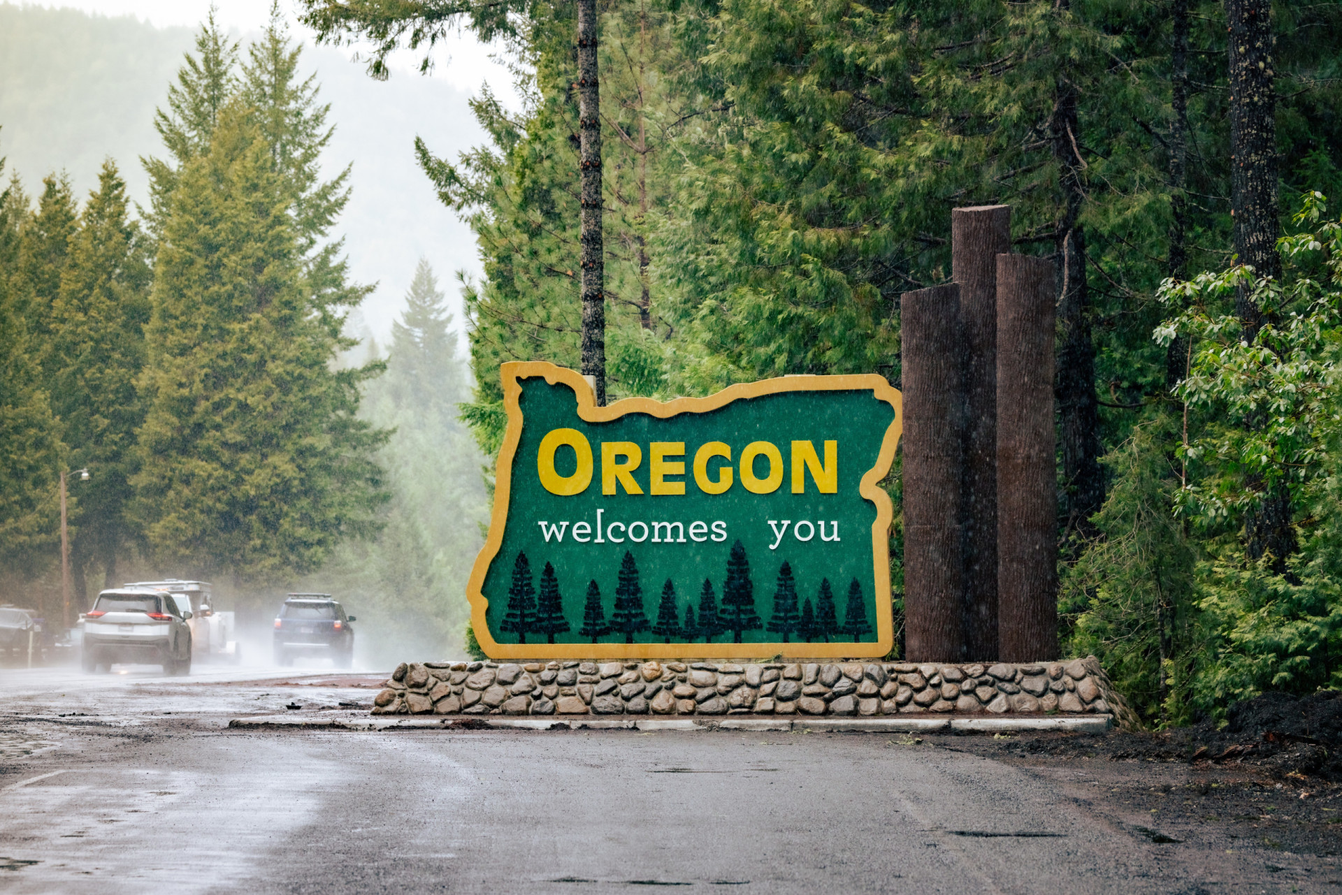 <p>This sign can be found on Interstate 5, when travelling from California to Oregon. It alludes to the state's lush forests.</p><p><a href="https://www.msn.com/en-us/community/channel/vid-7xx8mnucu55yw63we9va2gwr7uihbxwc68fxqp25x6tg4ftibpra?cvid=94631541bc0f4f89bfd59158d696ad7e">Follow us and access great exclusive content every day</a></p>