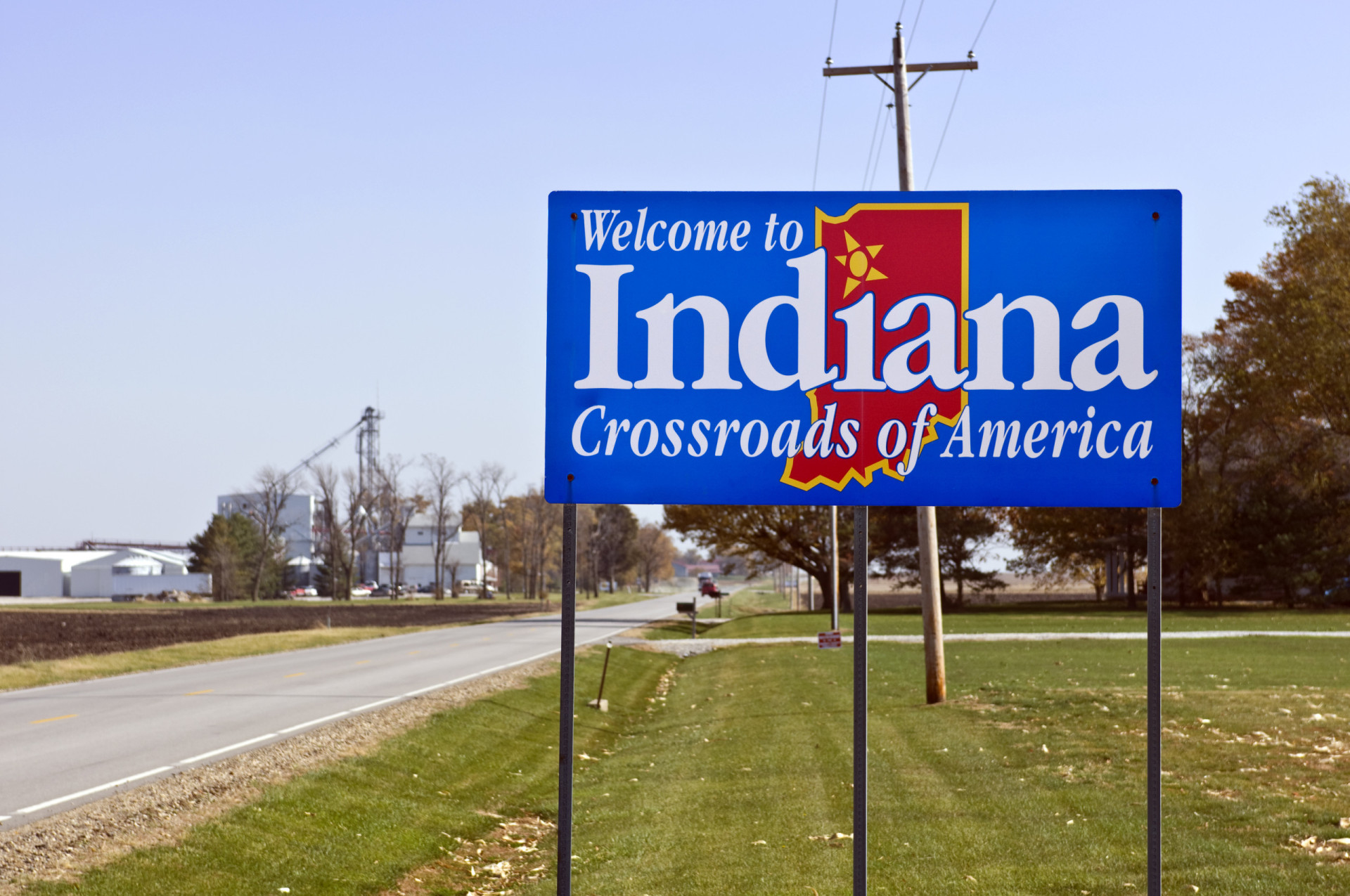 <p>Indiana's welcome sign makes reference to the state's location at the junction of four major Interstate Highways. </p><p>You may also like:<a href="https://www.starsinsider.com/n/295349?utm_source=msn.com&utm_medium=display&utm_campaign=referral_description&utm_content=572689en-en"> The most extravagant treasures ever found</a></p>