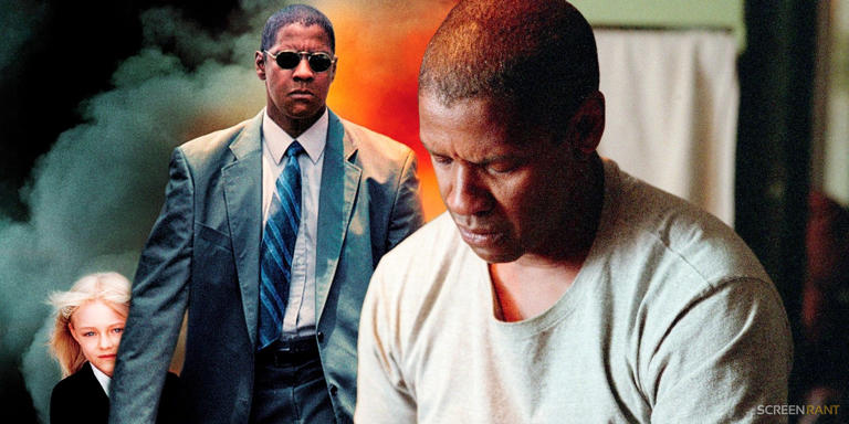 Collage of Denzel Washington in Man on Fire 