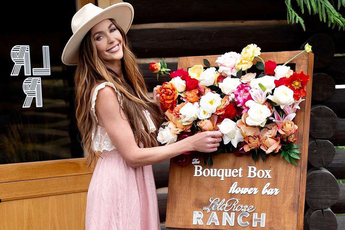Courtney Sixx Kicks Off Bouquet Box Flower Bar At Lela Rose Ranch In Jackson Hole Exclusive