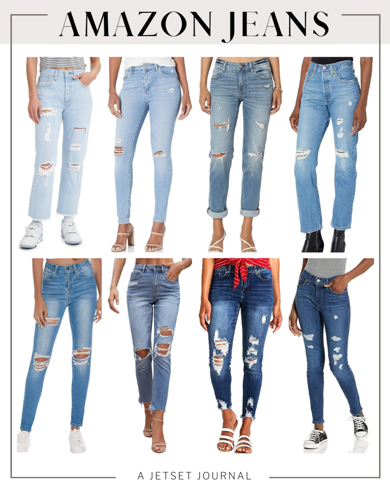 Types of distressed jeans cheap