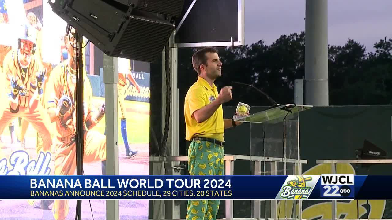 Savannah Bananas release 2024 Banana Ball World Tour Schedule