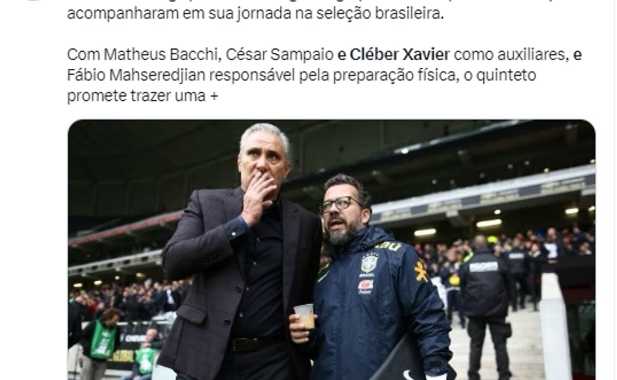 Saiba Quem S O Os Nomes Que Tite Trar Consigo Para Treinar O Flamengo Profissionais O