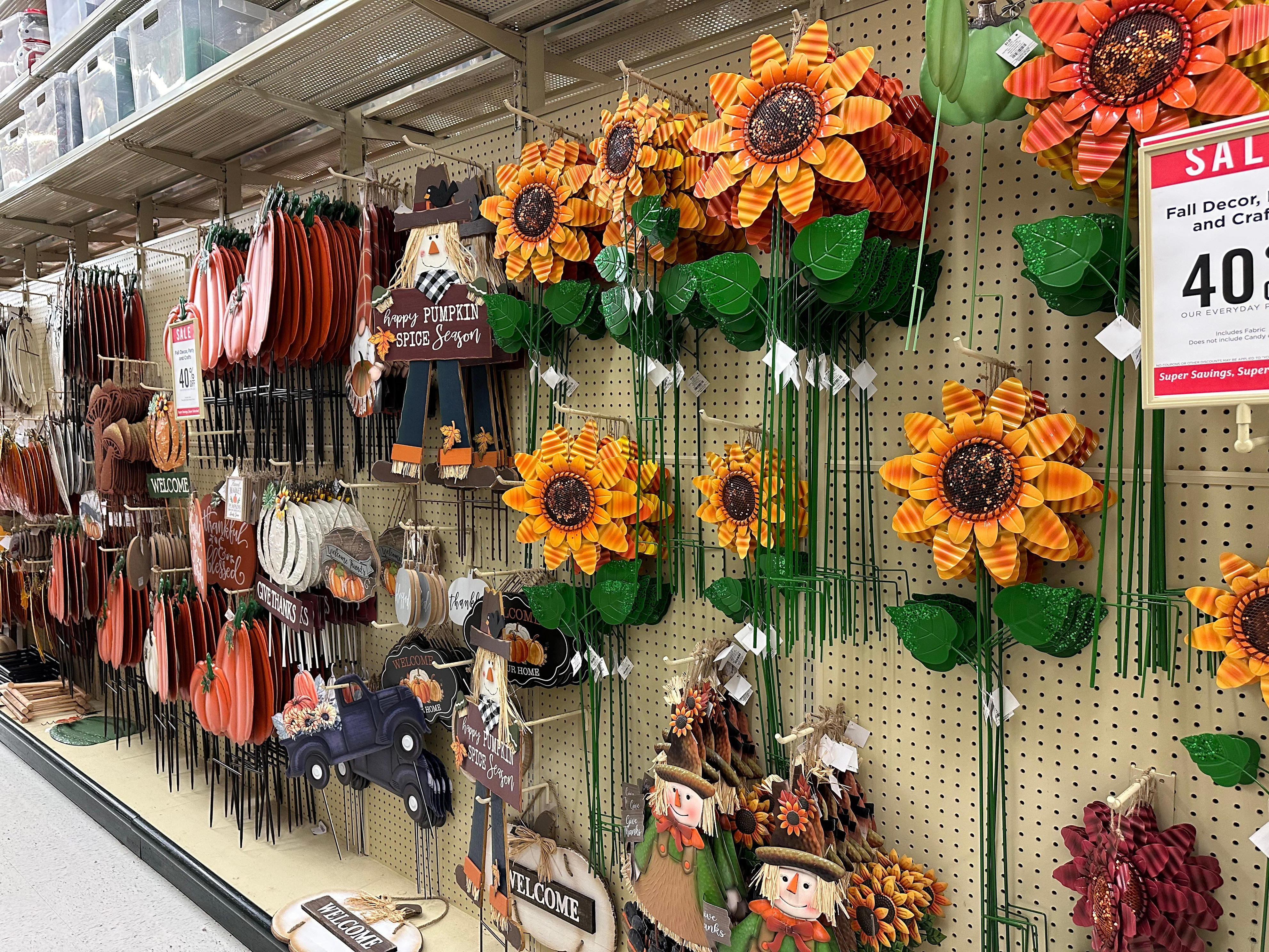 I shopped at Michaels and Hobby Lobby for fall decorations, and I ...