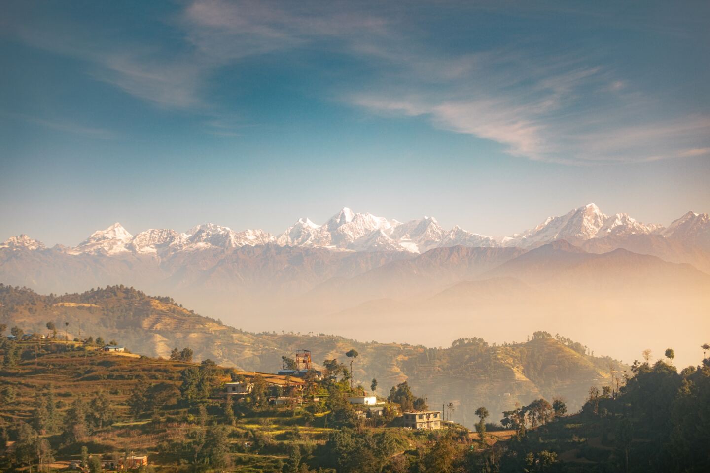 <h2>8. Nepal</h2> <p>Even if you’ve seen the lofty peaks of the <a class="Link" href="https://www.afar.com/travel-guides/swiss-austrian-and-german-alps/guide">Swiss Alps</a> or the jungle-covered slopes of the Andes, nothing prepares you for the mountains of Nepal. As home to the tallest mountains in the world, Nepal means trekking in the Himalayas is one of the best things to do. Muscle up the popular Annapurna Sanctuary, Everest Base Camp, and the Langtang Valley routes and admire the spiny ridges of gargantuan rock formations.</p> <p>But there’s more to Nepal beyond the heaven-high peaks of Everest. The country rewards in the spectacular temples and architecture of Kathmandu, delicious street food (don’t leave without trying a momo dumpling), and sacred sites like the Royal City of Patan.</p> <h3>Where to stay</h3> <ul>   <li>Book now: <a class="Link" href="https://www.pavilionshotels.com/himalayas/" rel="noopener">The Pavilions</a></li>  </ul> <p>Book a stay at <a class="Link" href="https://www.pavilionshotels.com/himalayas/" rel="noopener">the Pavilions</a>, one of the most charming boutique hotels in Nepal. Tucked in a green-blanketed valley with epic views of the Himalayas, this ecofriendly resort has 14 villas powered by renewable energy.</p>