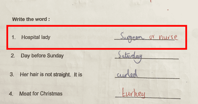 Kid's brilliant homework response outwits teacher's sexist question