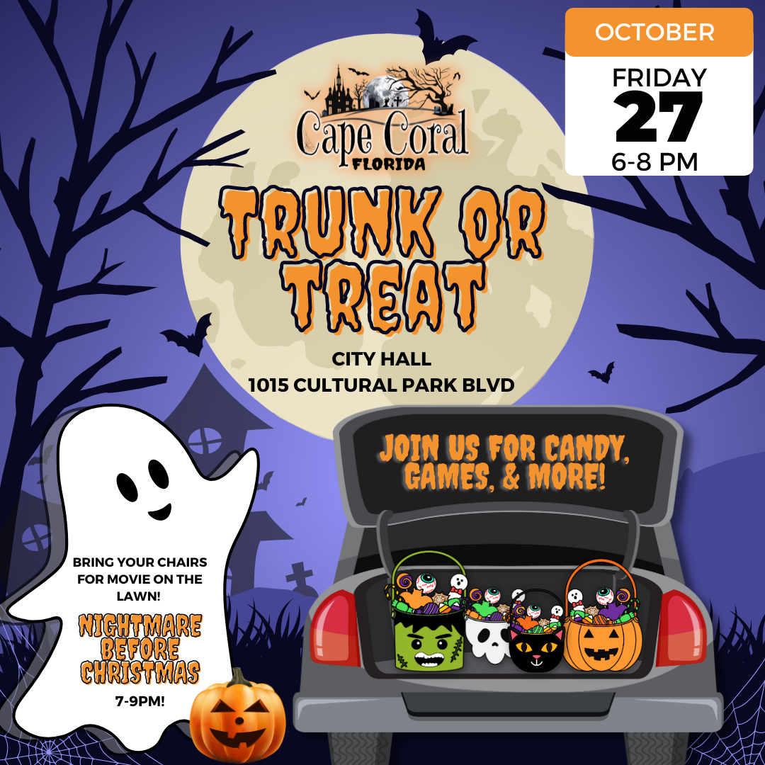 City of Cape Coral Hosting TrunkorTreat Oct. City of Cape Coral