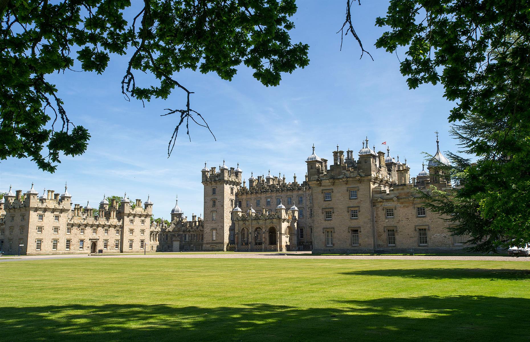 <p>If Aberdeenshire is home to Scotland's highest concentration of castles, then the Borders must be home to its 'big houses' or stately homes. The family seat of the Duke of Roxburghe and his family, <a href="https://www.floorscastle.com/">Floors Castle</a> was built in the 1720s by William Adam and includes symmetrical wings, with William Playfair adding to them in the 19th century with battlements and turrets.</p>