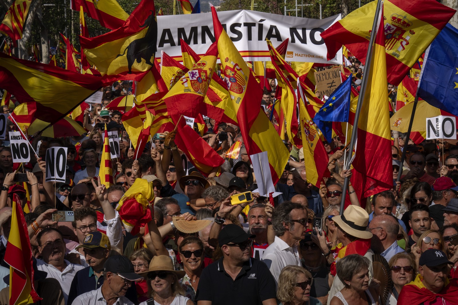 Против амнистии. Каталонские сепаратисты.