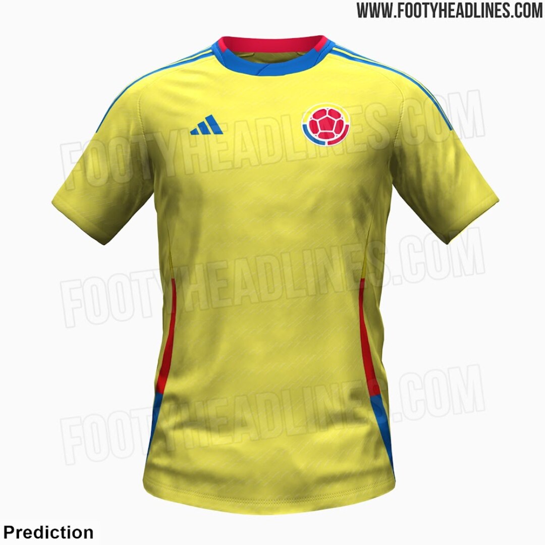 Nuevos detalles Así sería la camiseta de la Selección Colombia para el 2024; hay cambios drásticos