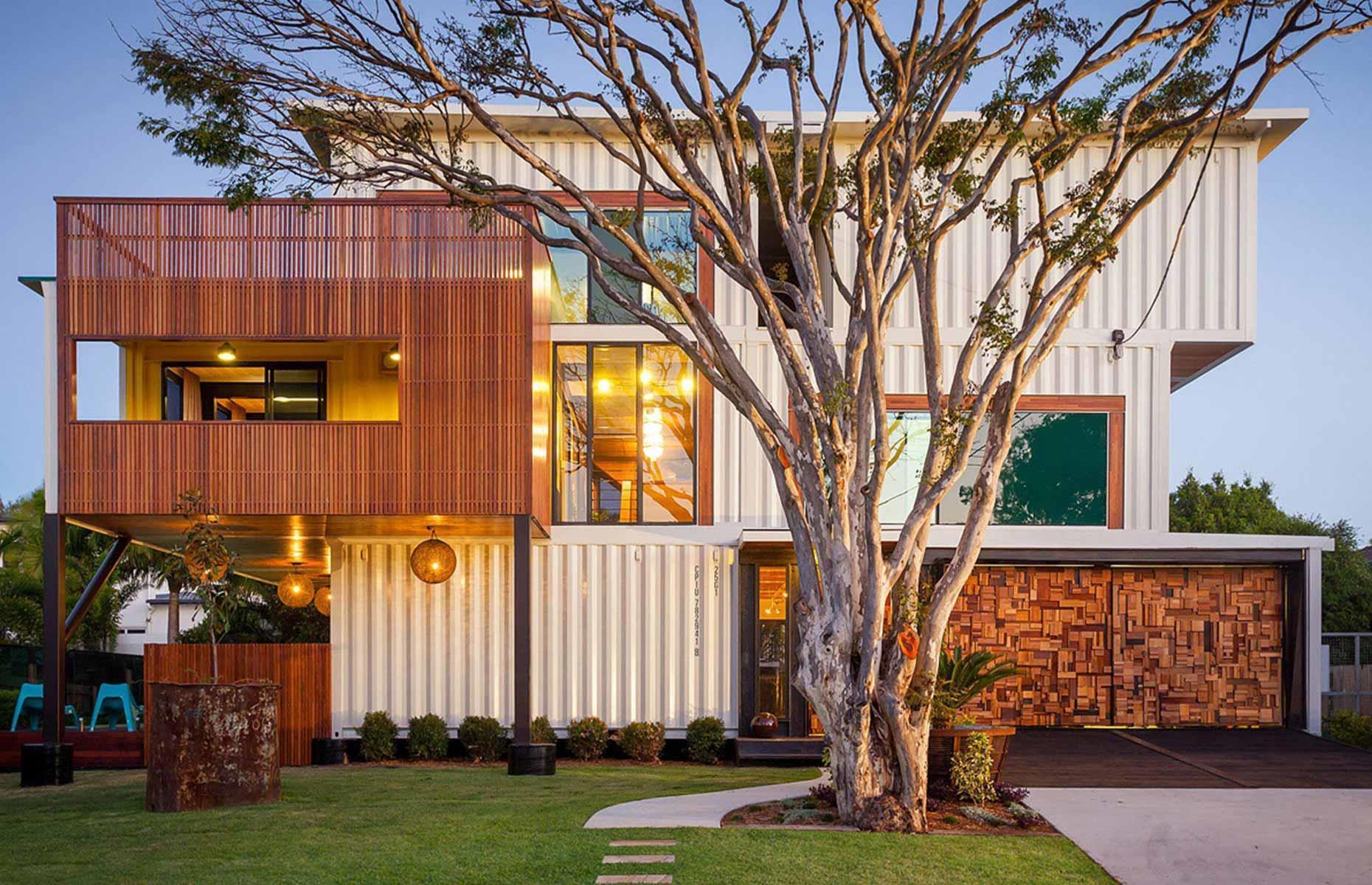 Inside Australia’s floodproof house built from 10 shipping containers