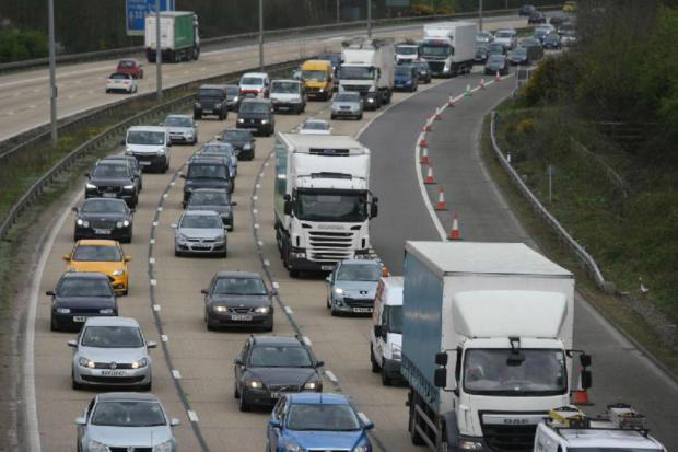 The westbound entry slip to the M27 will be closed at junction 7. (Image: Newsquest.)