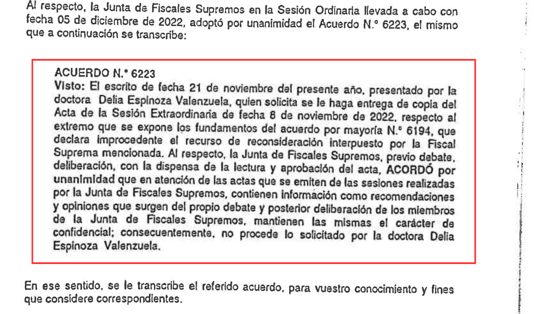 Más información oculta en gestión de la fiscal Patricia Benavides