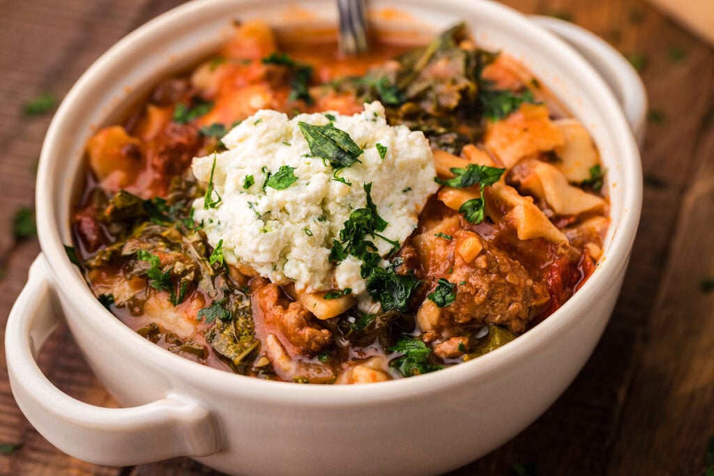 <p>This slow cooker lasagna soup recipe is the best you’ll ever try, with a hearty and delicious flavor that will satisfy you. Although there are quite a few ingredients, it’s an easy crockpot Italian dinner that is perfect for any night of the week.<br><strong>Get the Recipe: </strong><a href="https://xoxobella.com/the-absolute-best-slow-cooker-lasagna-soup/?utm_source=msn&utm_medium=page&utm_campaign=msn" rel="noreferrer noopener"><strong>Lasagna Soup</strong></a></p>