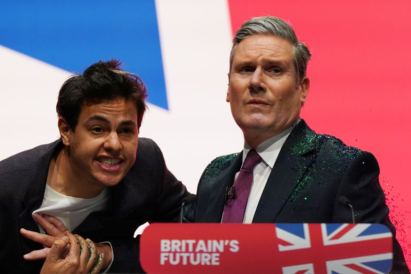 Man Arrested After Labour Leader Keir Starmer Targeted In Glitter Protest