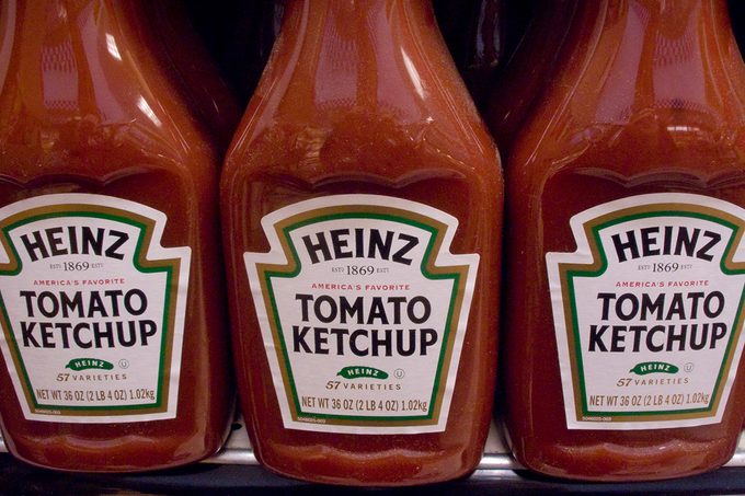 bottles of Kraft Heinz Tomato Ketchup