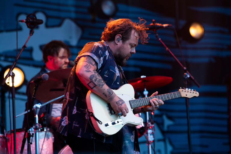 Nathaniel Rateliff & The Night Sweats performs on stage during the Pilgrimage Music & Cultural Festival at the Park at Harlinsdale Sunday, Sept. 24, 2023 in Franklin, Tenn.
