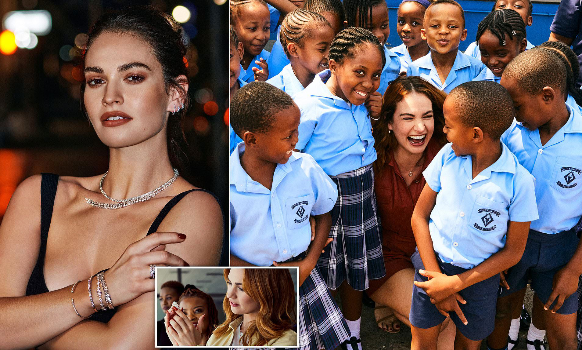 Lily James latest role as an ambassador for ethical diamonds