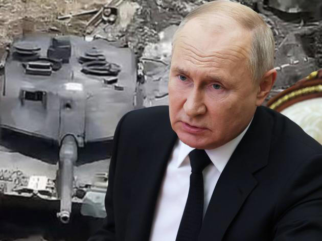 Lässt die Zerstörung eines Leopard-Panzers vermelden: Russlands Präsident Wladimir Putin.