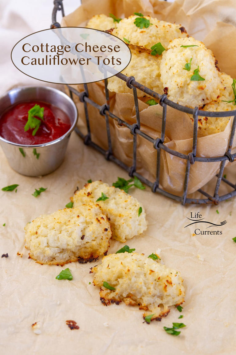 Cottage Cheese Cauliflower Tots
