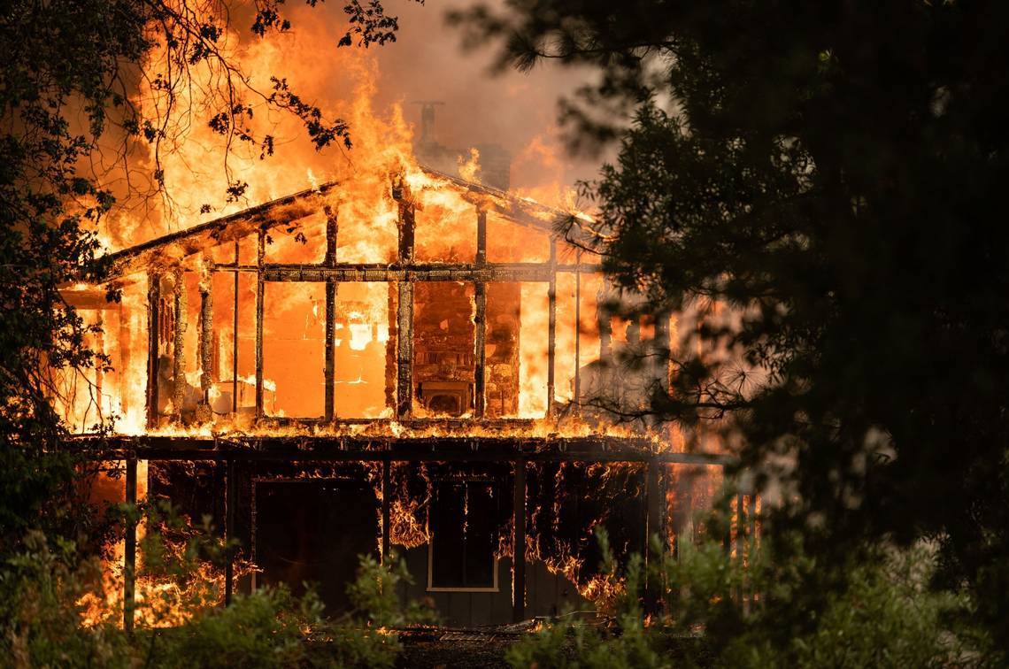 Fire fiterand Home Burn. Jamison River Fire. Fire near San Luis Obispo. The River of Fire.