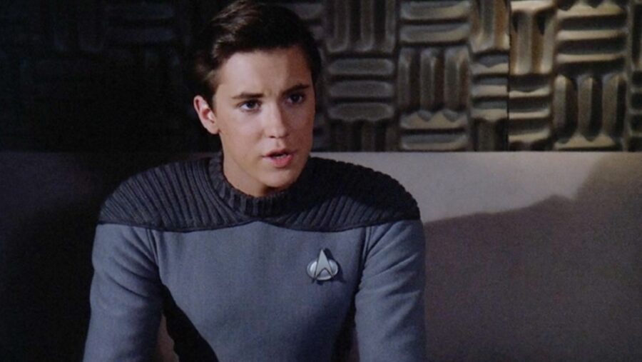 Wil Wheaton as Wesley talking to Picard about the Klingons joining the Federation in the <a>TNG</a> episode "Samaritan Snare"