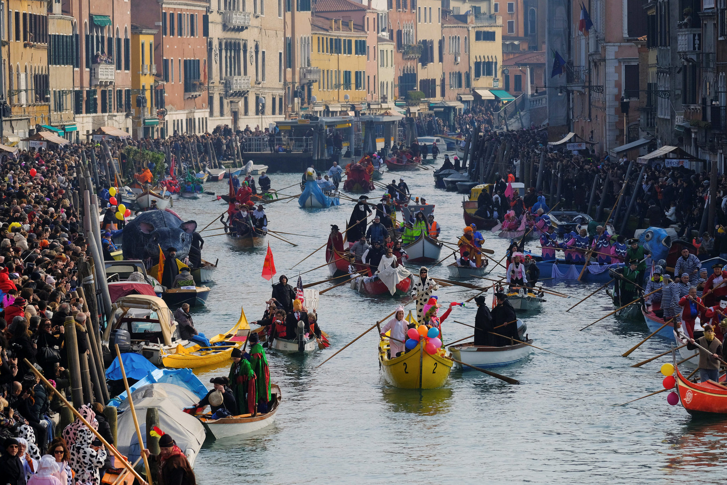 <p>Every February, the city hosts a carnival where three million people dress up in costumes and dance until dawn. It's the closest thing to Fellini-esque Venice has to offer. </p><p>You may also like: <a href='https://www.yardbarker.com/lifestyle/articles/20_big_batch_cocktails_that_are_perfect_for_small_gatherings_092523/s1__34869380'>20 big-batch cocktails that are perfect for small gatherings</a></p>