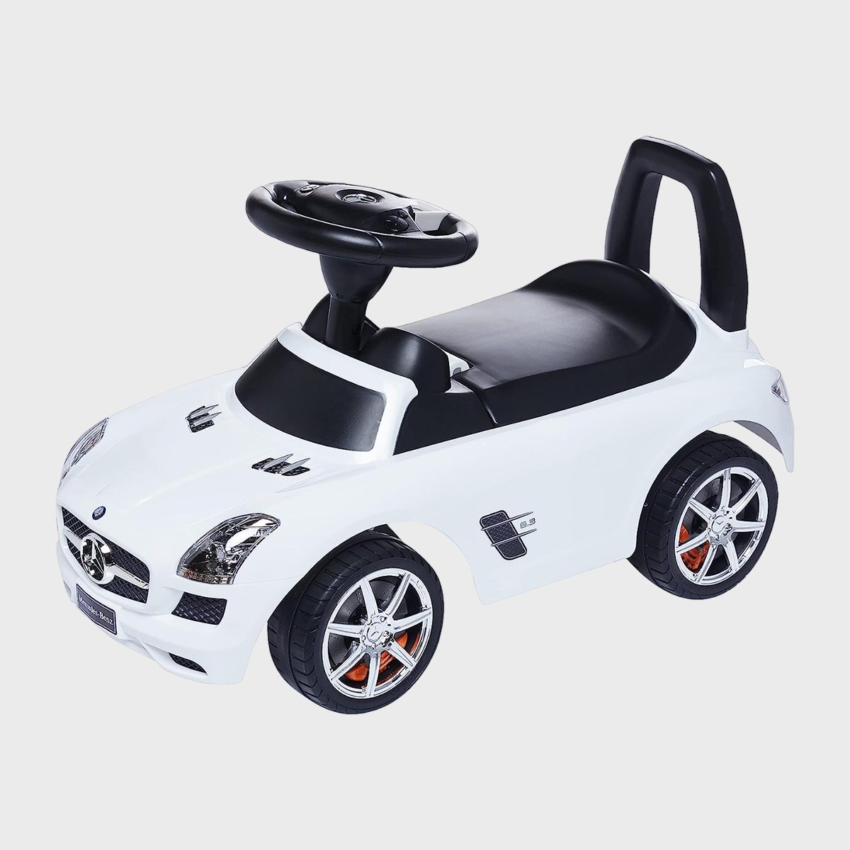 <p>Girls on the go can zip around in style with this <a href="https://www.amazon.com/Best-Ride-Cars-Mercedes-Benz/dp/B00JBYNFL2" rel="noopener noreferrer">mini Mercedes car</a>. The seat lifts up so they can take their most important toys with them wherever they go, and the steering wheel plays music and horn sounds. This <a href="https://www.rd.com/list/gifts-for-kids/">gift for kids</a> is just too cute!</p> <p class="listicle-page__cta-button-shop"><a class="shop-btn" href="https://www.amazon.com/Best-Ride-Cars-Mercedes-Benz/dp/B00JBYNFL2/">Shop Now</a></p>
