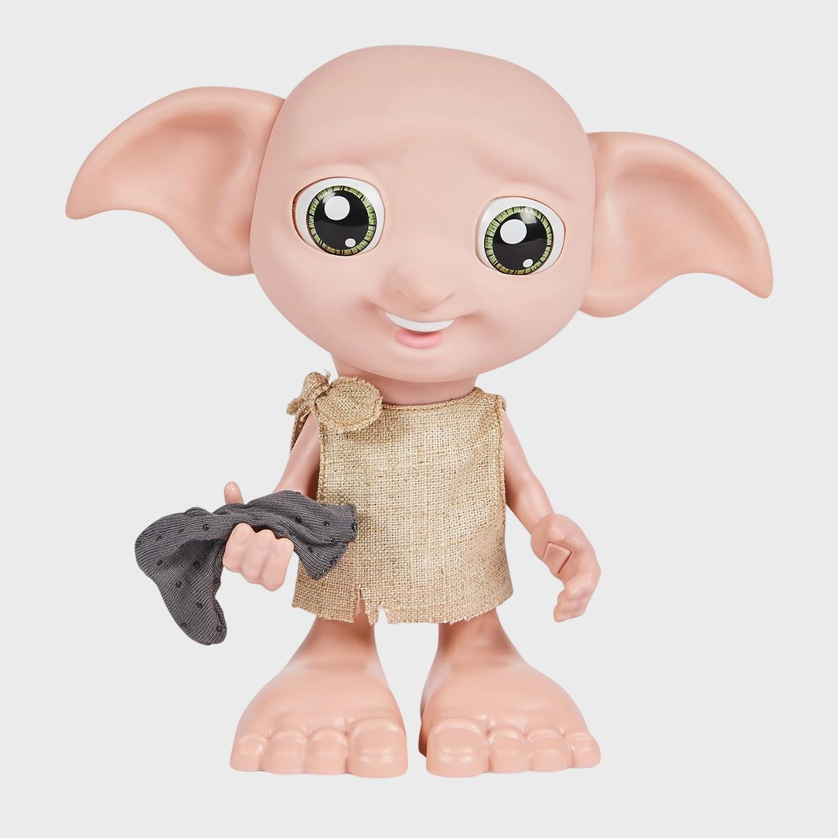 <p>Wizards and muggles alike will quickly fall in love with this <a href="https://www.amazon.com/Wizarding-World-Interactive-Magical-8-5-inch/dp/B0BRQXGWKH" rel="noopener noreferrer">interactive Dobby</a>, which comes to life with realistic features, movements and sounds. Present Dobby with his treasured sock and he'll thank you profusely.</p> <p>Or simply squeeze his hand to see him blink and react with more sounds and actions including moving his head and ears while lifting his arms up and down! Then see how much your little muggle knows about their favorite series with these <a href="https://www.rd.com/list/harry-potter-quiz/" rel="noopener noreferrer">Harry Potter trivia questions</a>.</p> <p class="listicle-page__cta-button-shop"><a class="shop-btn" href="https://www.amazon.com/Wizarding-World-Interactive-Magical-8-5-inch/dp/B0BRQXGWKH/">Shop Now</a></p>