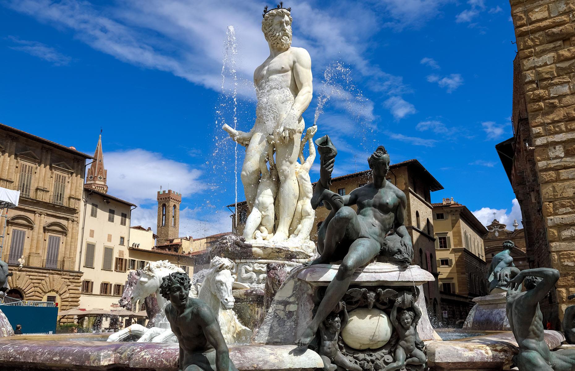 <p>A German tourist caused €5,000 ($5,323) worth of damage to Florence’s famous Fountain of Neptune when he clambered up it to pose for a photo in September 2023, knocking a chunk of marble off the sea god’s chariot and cracking a horse’s hoof in the process. The fountain was created by Bartolomeo Ammannati and was famously described by Michelangelo as a waste of Carrara marble. Regardless, the tourist faces a hefty fine. “There is no justification for vandalism of cultural heritage,” said the Mayor of Florence, Dario Nardella.</p>