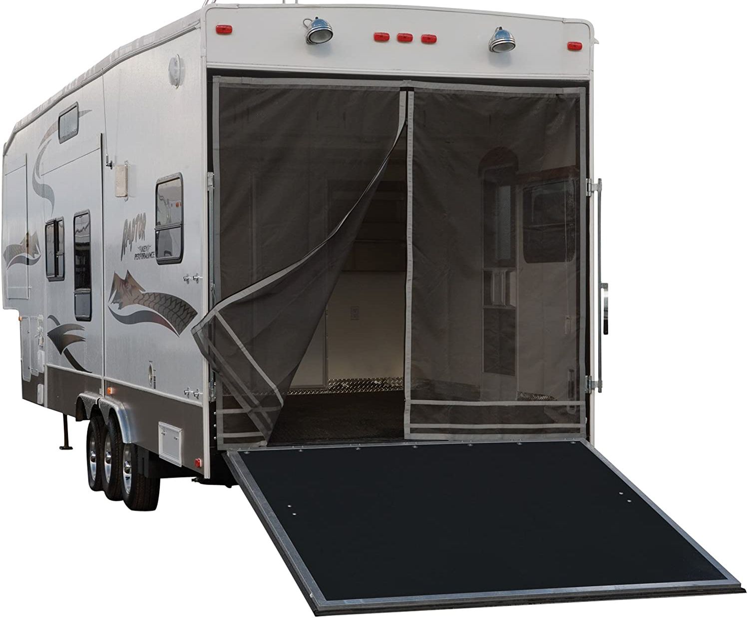 <p>These big, boxy trailers resemble the bodies of motorhomes. They’re equipped with not only living space, but also large cargo areas for “toys” associated with active RVing, such as ATVs, dirt bikes, kayaks, and personal watercraft.</p>