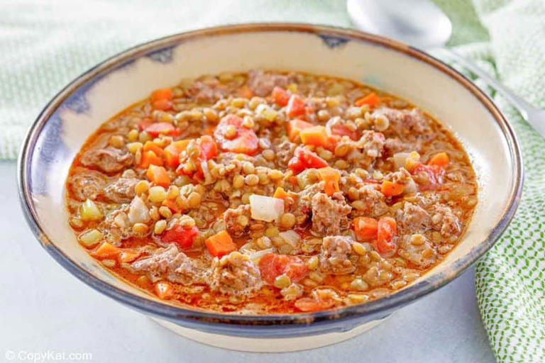 Carrabba’s Sausage Lentil Soup