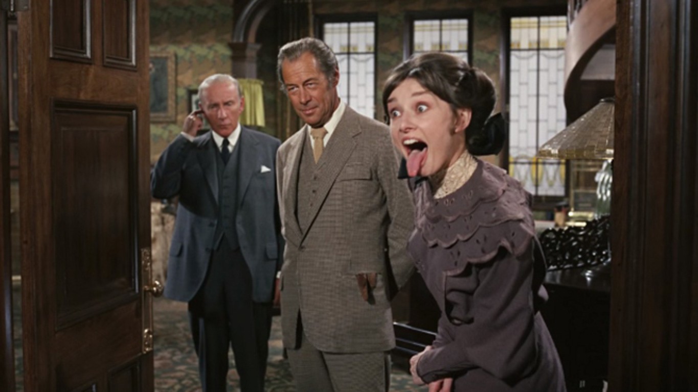 <p><strong>> Starring:</strong> Audrey Hepburn, Rex Harrison, Stanley Holloway, Wilfrid Hyde-White</p> <p>In this charming musical, a phonetics professor makes a bet that he can transform the speech of a Cockney flower seller in order to fool high society into believing that she's an aristocrat. Their work pays off but their tumultuous connection is threatened when another upper-class man falls for her.</p>