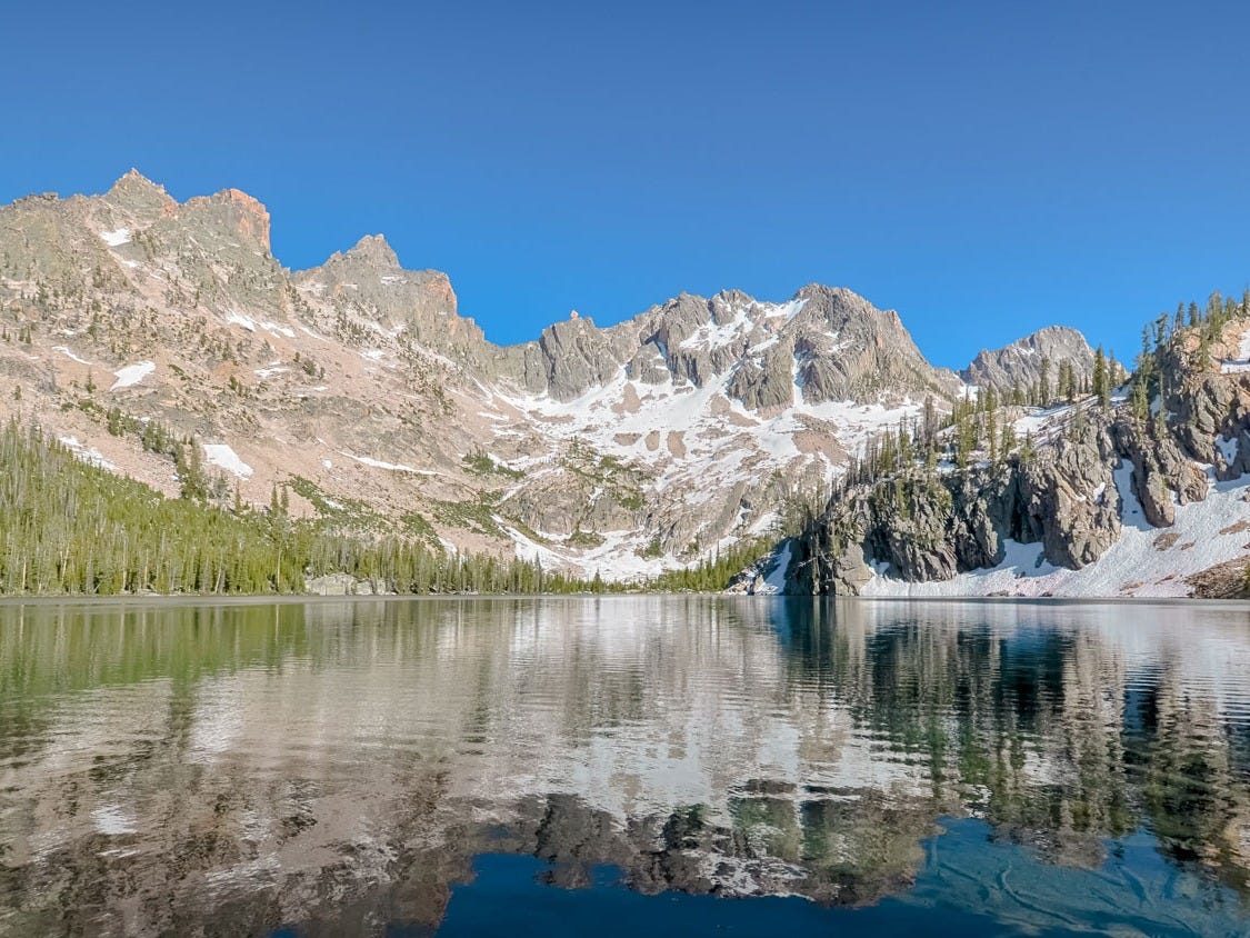 <p>Right in the Sawtooth Mountains, this <a href="https://www.alltrails.com/trail/us/idaho/chocolate-gulch-trail">5-mile hike</a> typically takes about half a day to complete. The trail begins on the banks of a river, and you'll eventually climb a peak to view the waters below.</p><p>The trail is a great place to view wildlife, and it's also dog-friendly. </p>