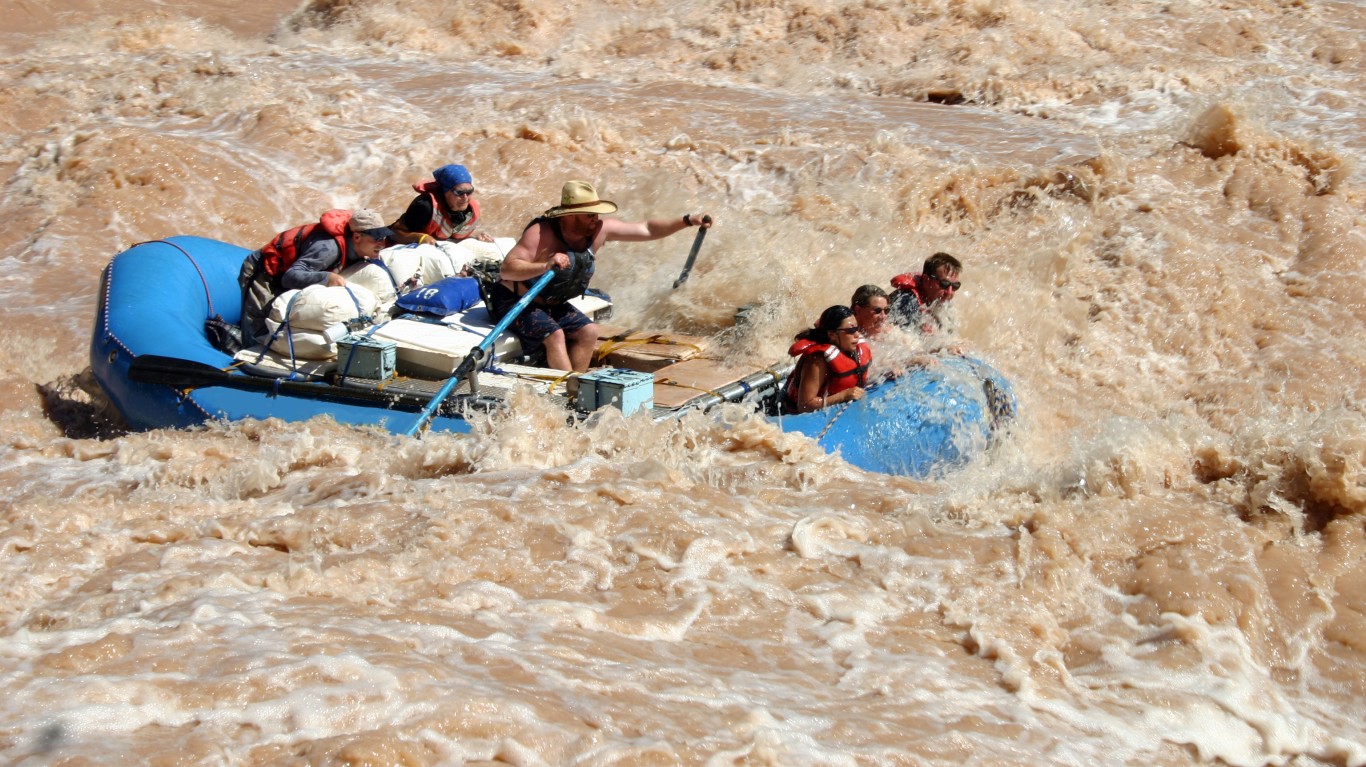 <p><strong>> Location:</strong> Colorado</p> <p>Some of the best - and most dangerous - white water rafting rivers in the U.S. are in Colorado. In fact, more people have died in Colorado's rivers than in any other state's, with the Arkansas River claiming the most lives since 1982.</p>