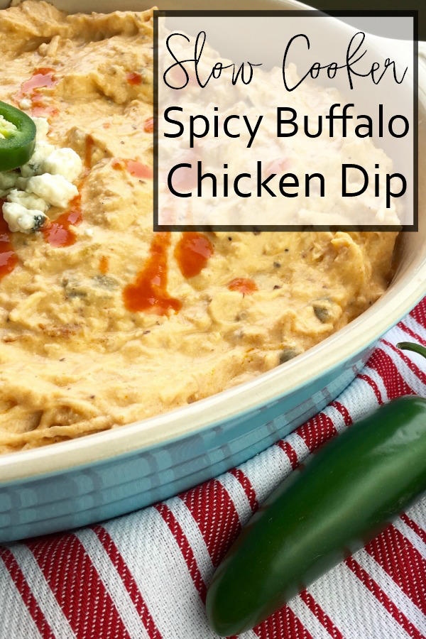 Slow Cooker Shredded Spicy Buffalo Chicken Dip Recipe