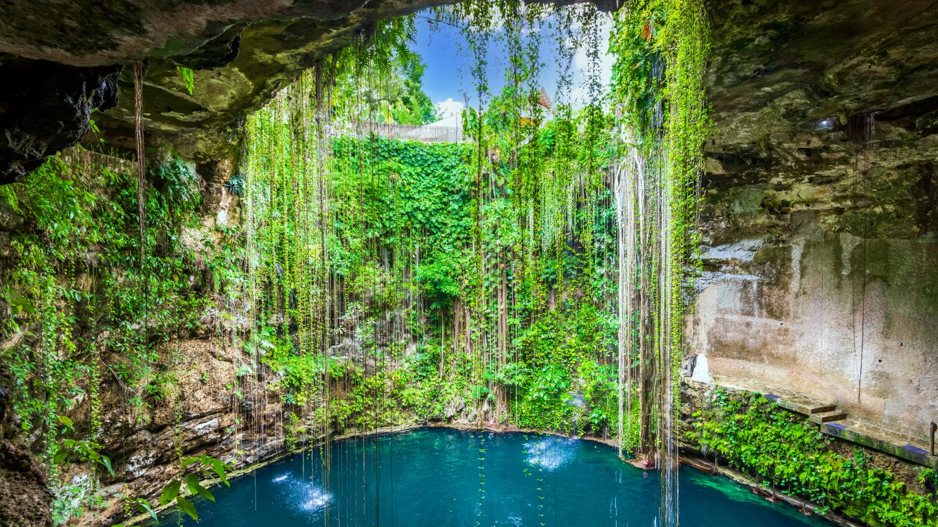 <p><strong>> Location:</strong> Yucatan, Mexico</p> <p>The Yucat<span>á</span>n Peninsula has some of the longest underwater cave systems in the world, and most of them are unmapped. These flooded sinkholes are a destination for daring scuba divers, who face dangers including getting stuck in narrow crevices, becoming tangled in vegetation, and simply getting lost.</p>