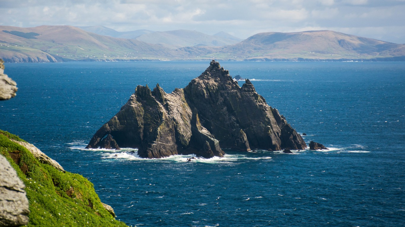<p><strong>> Location:</strong> Southwestern coast of Ireland</p> <p>This steep twin-peaked crag contains the ruins of a 13th-century monastery, and can be accessed by a winding stone staircase. Featured in "Star Wars VII: The Force Awakens," the site has become a tourist hotspot. After multiple falling deaths, visitor numbers are now limited, and safety features including chains and handrails have been added.</p> <p><span><strong><a href="https://247wallst.com/special-report/2022/05/20/50-natural-wonders-everyone-should-see-at-least-once-3/?utm_source=msn&utm_medium=referral&utm_campaign=msn&utm_content=50-natural-wonders-everyone-should-see-at-least-once-3&wsrlui=471944412">ALSO READ: 50 Natural Wonders Everyone Should See at Least Once</a></strong></span></p>