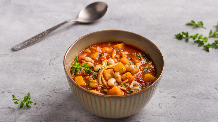 Add Pasta To Minestrone Right Before Serving It For A Notable Textural ...