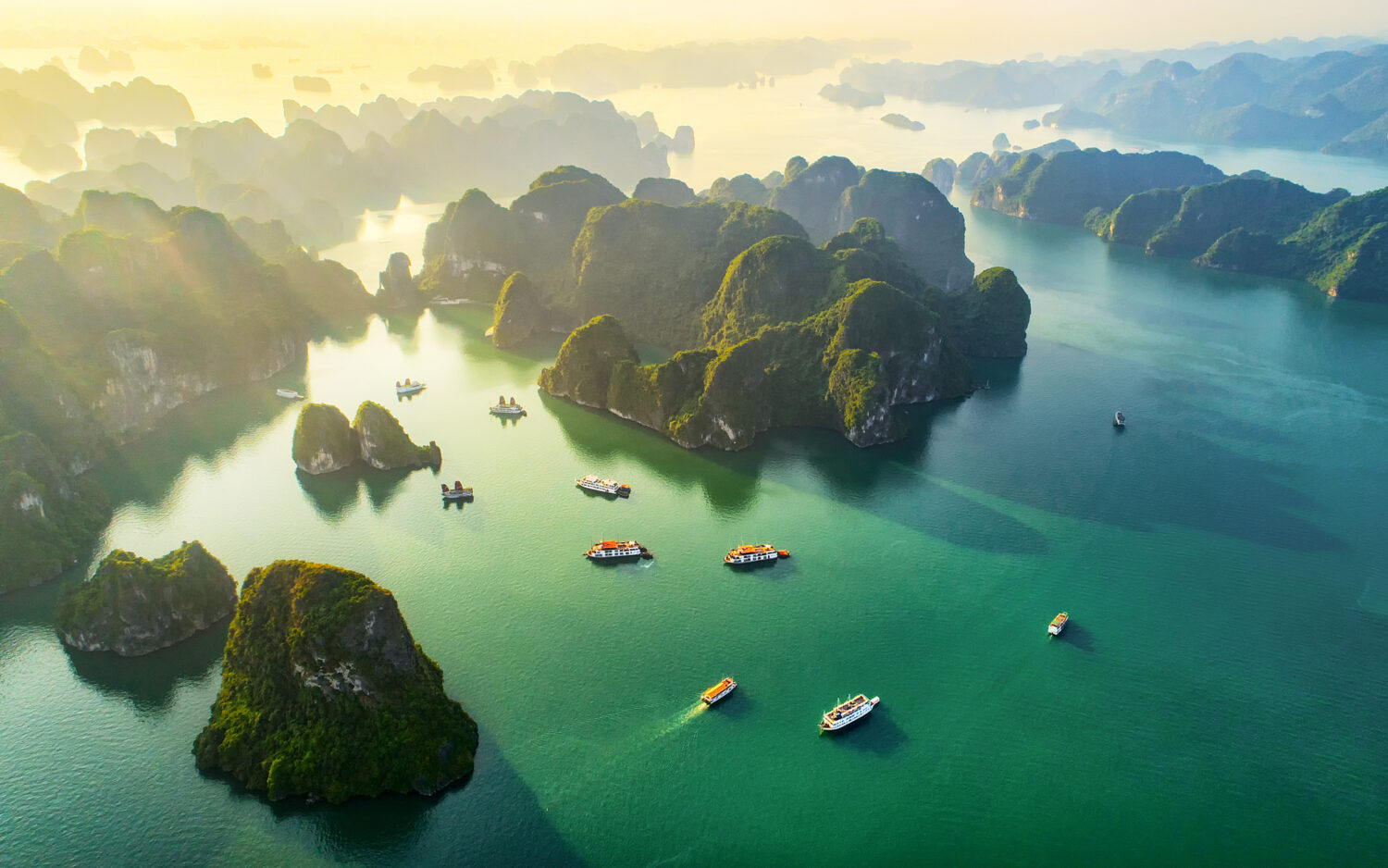 Vietnam boasts stunning landscapes like Halong Bay. <a>©Nguyen Quang Ngoc Tonkin/Shutterstock.com</a>