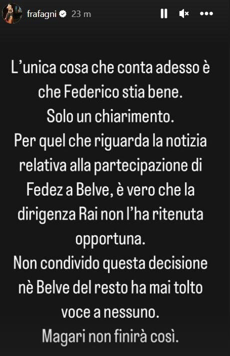 Francesca Fagnani commenta il no della Rai alla partecipazione di Fedez a Belve: "Non sono d'accordo con..."